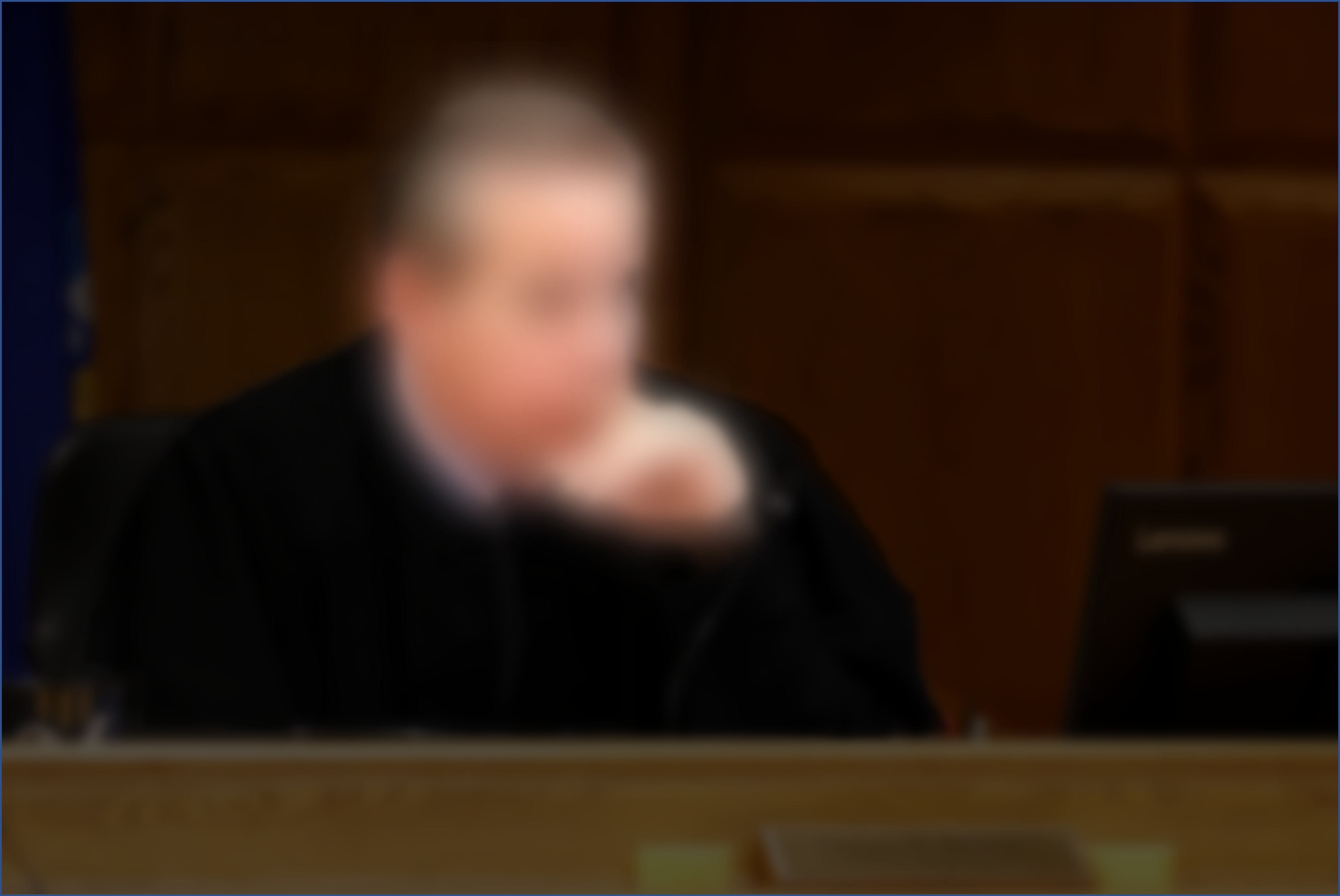 photo of blurred judge